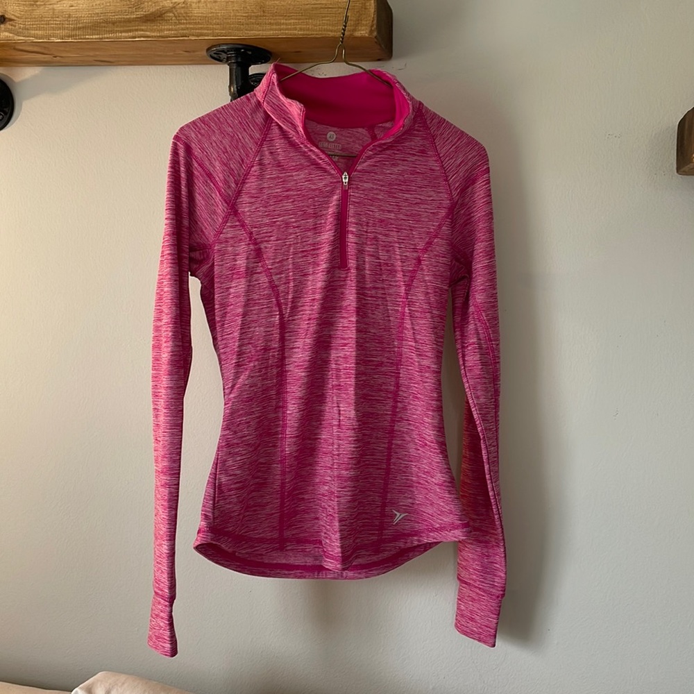 Half zip athletic shirt